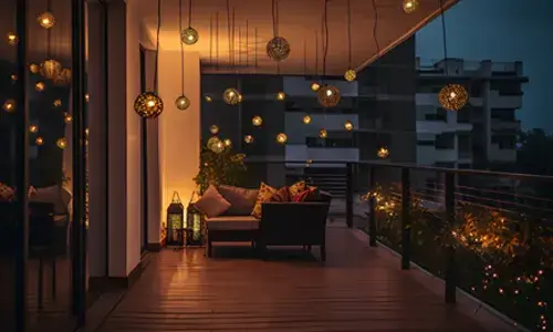 Balcony lighting design