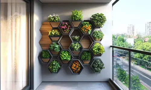 Balcony wall decoration