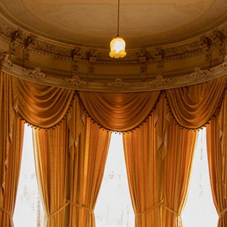 Use Vintage Curtains
