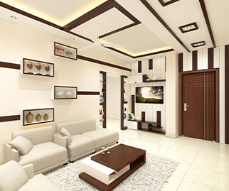 Formal Living Ceiling And Wall Design