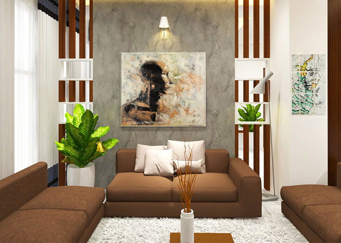Simple and Subtle Wall Paint Design for Drawing Room-saigonsouth.com.vn
