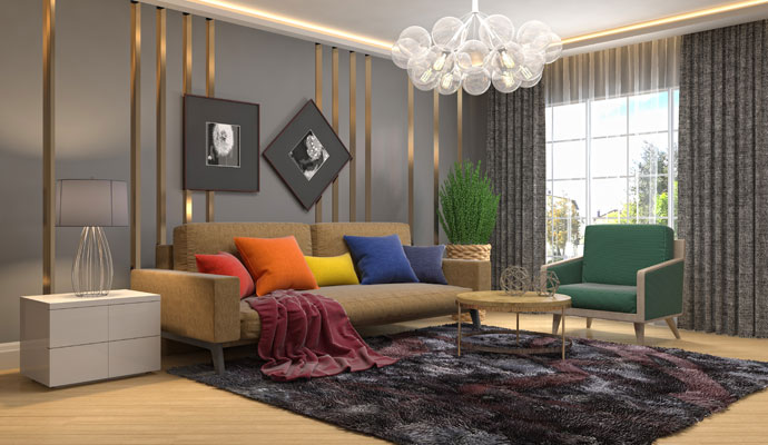 Modern Design with Space, Natural lights and Flexiblity