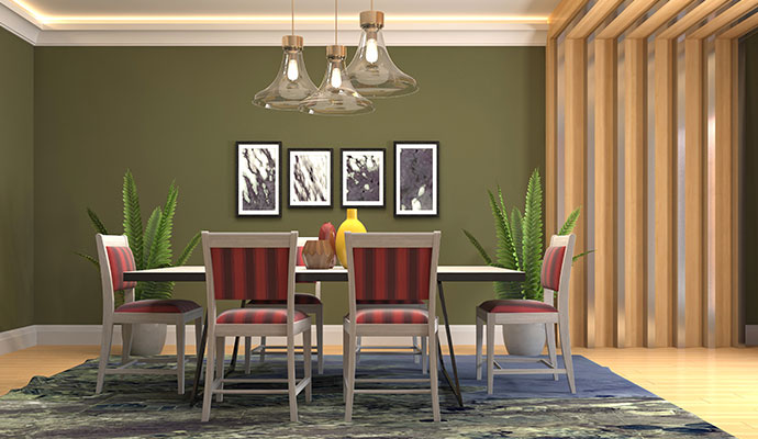 Right Wall Color Scheme in Interior Design