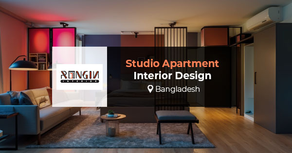Studio apartment interior design in Bangladesh